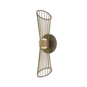 Zeta LED Wall Sconce in Natural Aged Brass