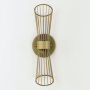 Zeta LED Wall Sconce in Natural Aged Brass