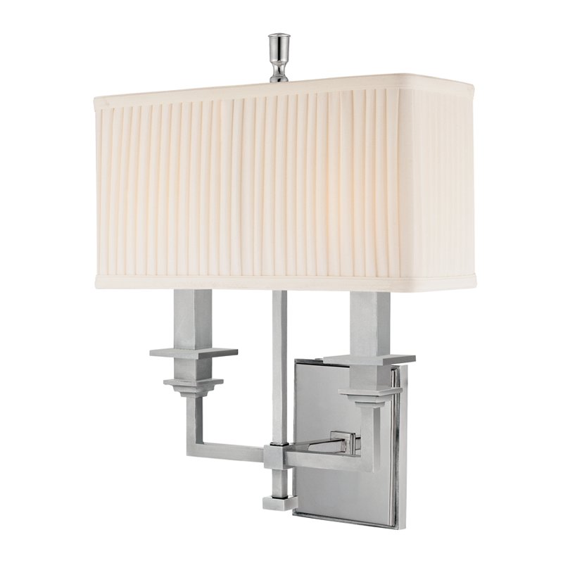 Berwick 2-Light Wall Sconce in Polished Nickel