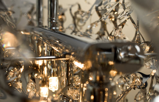 Comet 7 Light Linear Pendant in Polished Chrome