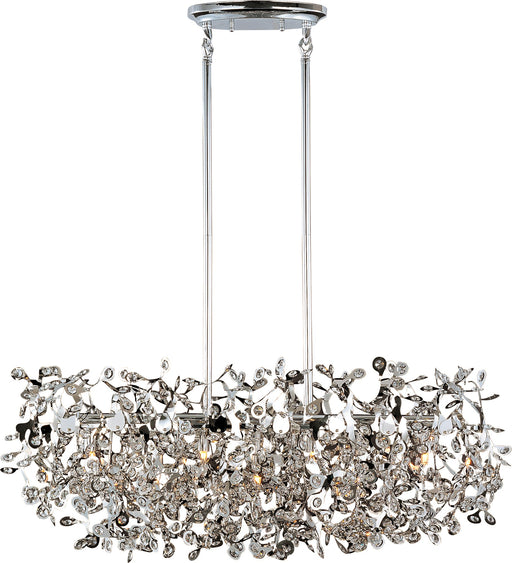Comet 7 Light Linear Pendant in Polished Chrome
