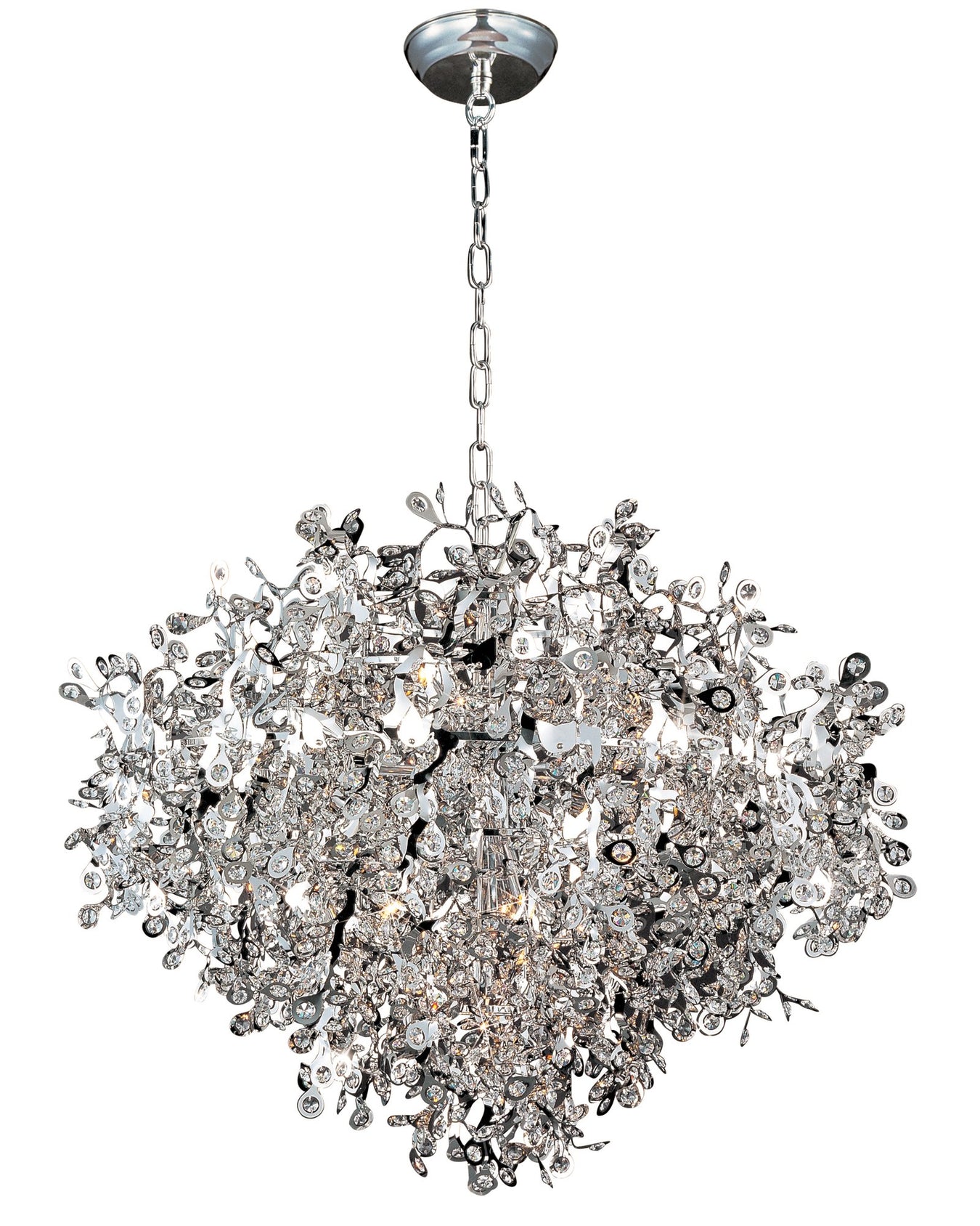 Comet 13 Light Crystal Pendant in Polished Chrome