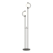 Pluto 2-Light 68" Floor Lamp in Dark Smoke