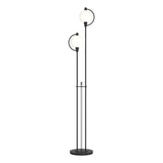 Pluto 2-Light 68" Floor Lamp in Black