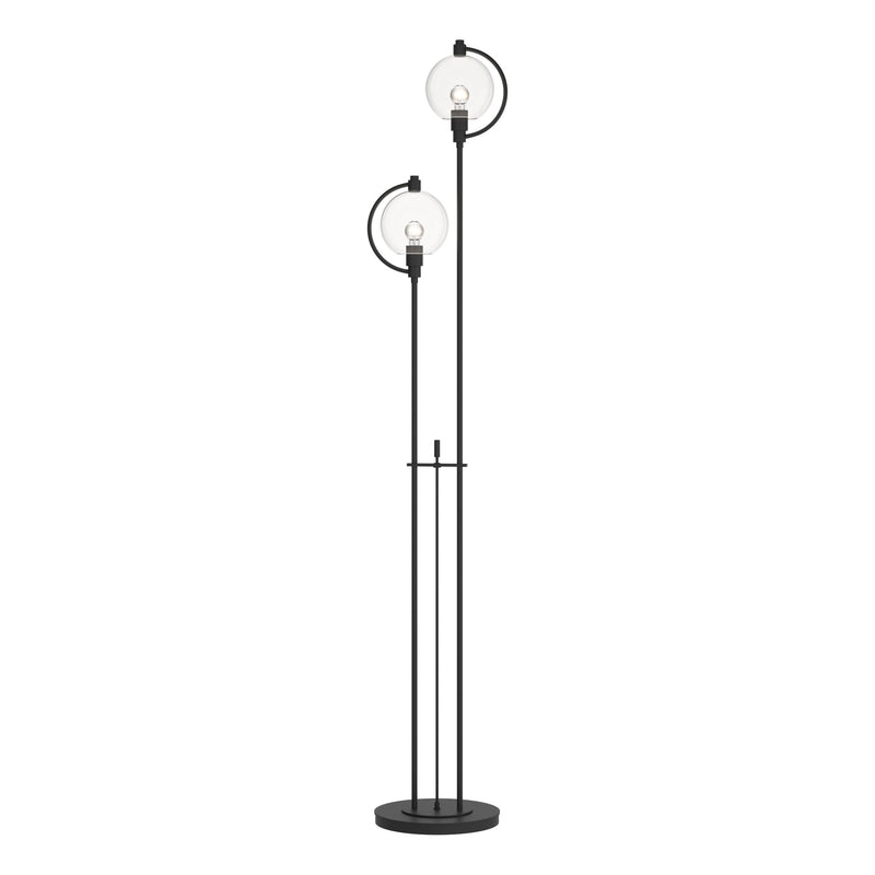 Pluto 2-Light 68" Floor Lamp in Black