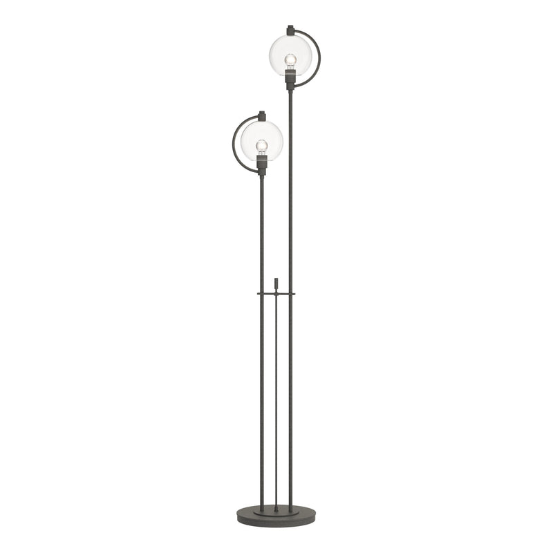 Pluto 2-Light 68" Floor Lamp in Natural Iron