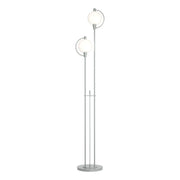 Pluto 2-Light 68" Floor Lamp in Vintage Platinum