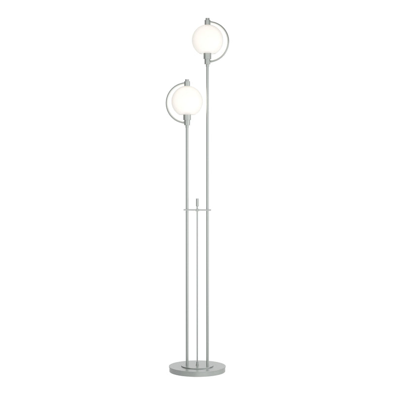 Pluto 2-Light 68" Floor Lamp in Vintage Platinum