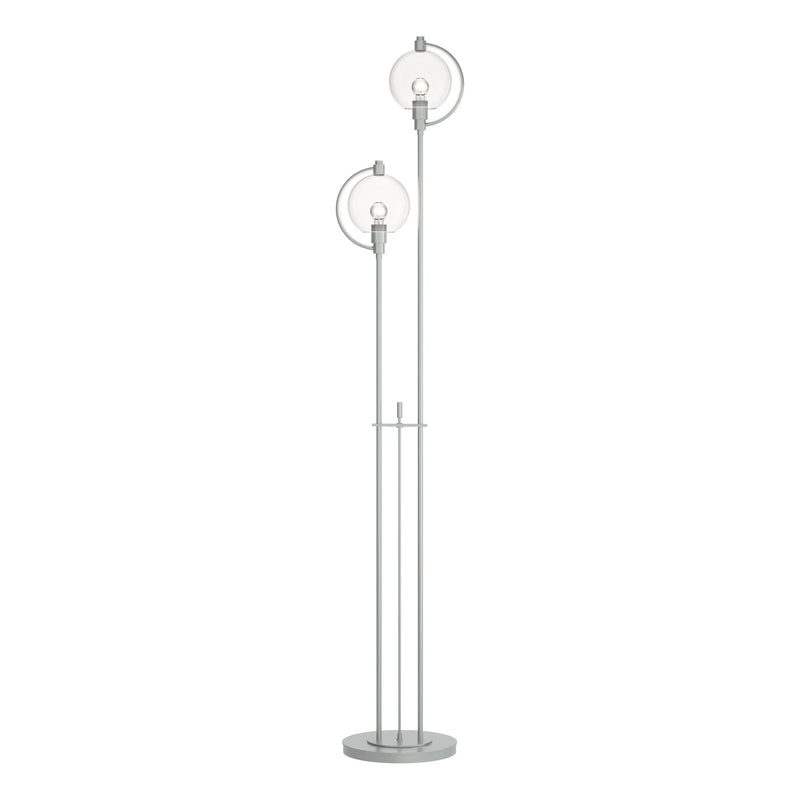 Pluto 2-Light 68" Floor Lamp in Vintage Platinum