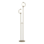 Pluto 2-Light 68" Floor Lamp in Soft Gold