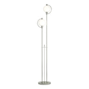 Pluto 2-Light 68" Floor Lamp in Sterling