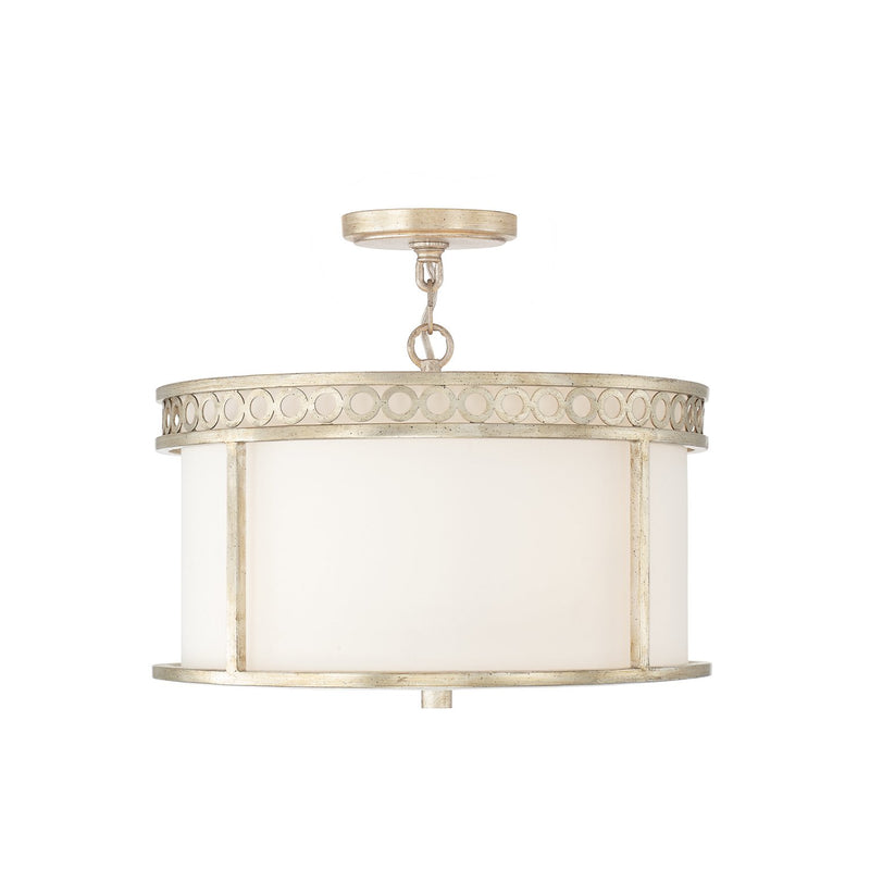 Isabella 4-Light Semi-Flush Mount in Winter Gold