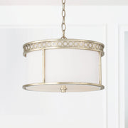 Isabella 4-Light Semi-Flush Mount in Winter Gold