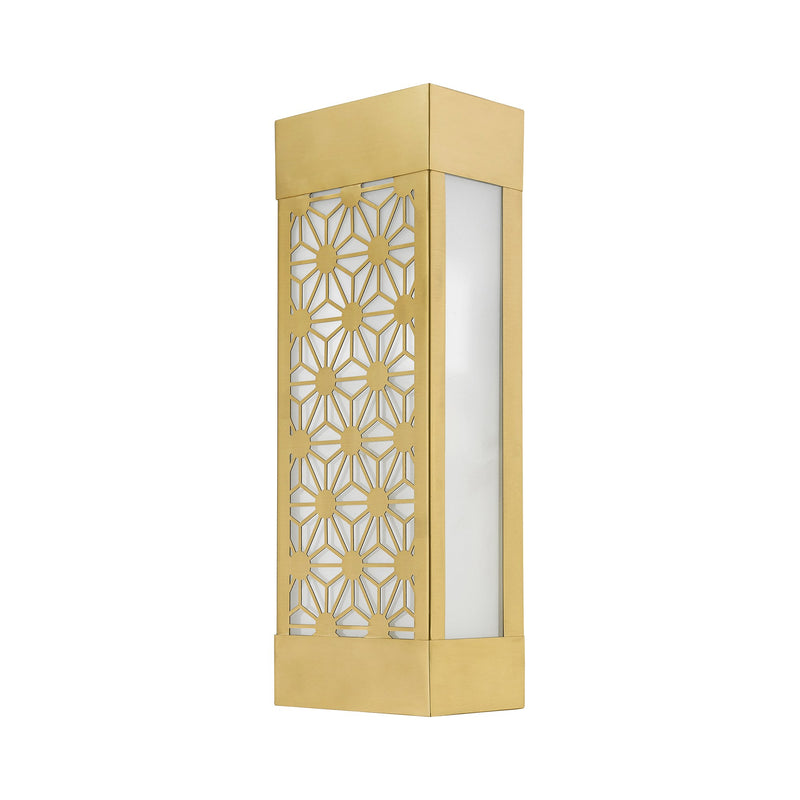 Berkeley 2-Light Outdoor ADA Wall Sconce in Satin Gold
