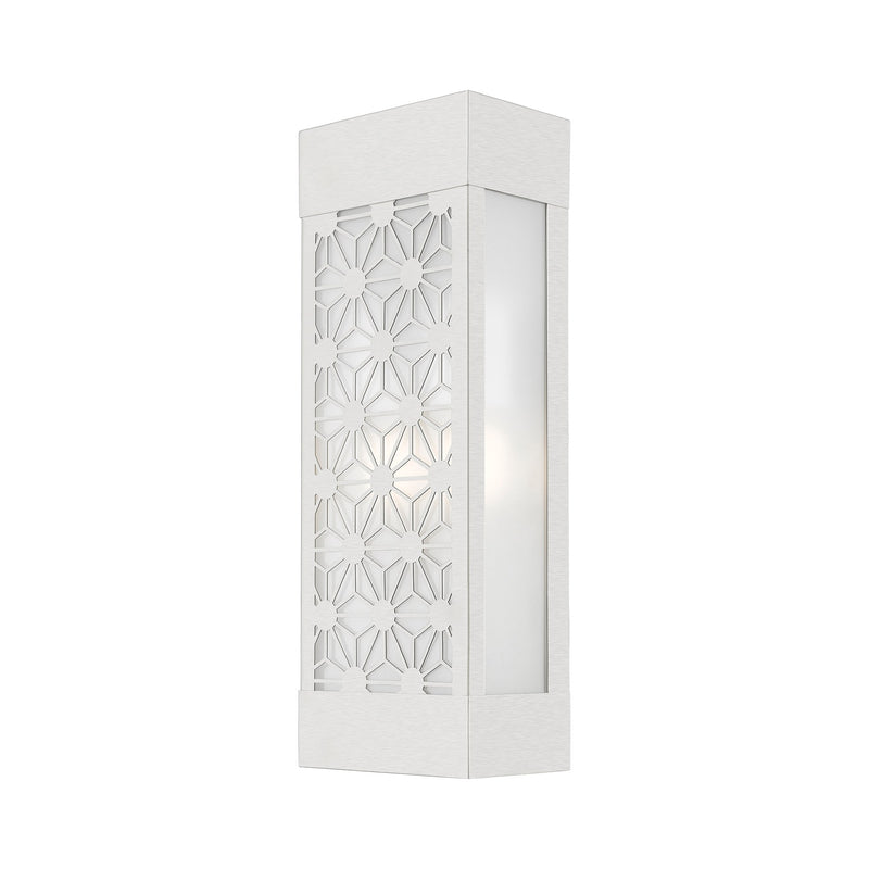 Berkeley 2-Light Outdoor ADA Wall Sconce in Brushed Nickel