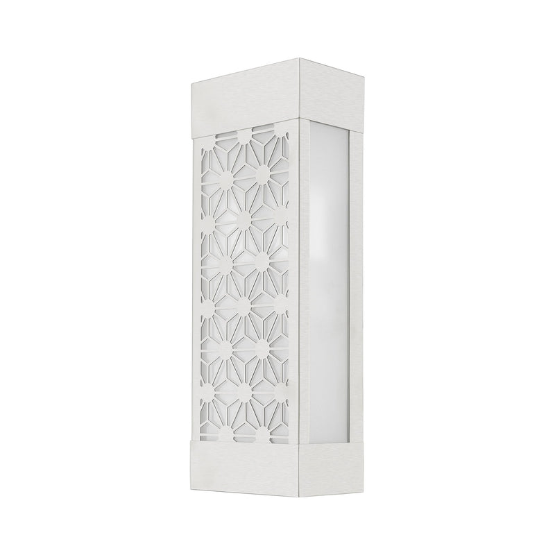 Berkeley 2-Light Outdoor ADA Wall Sconce in Brushed Nickel
