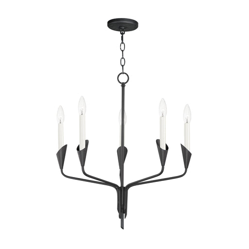 Calyx 5 Light Chandelier in Black