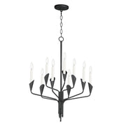 Calyx 9 Light Chandelier in Black