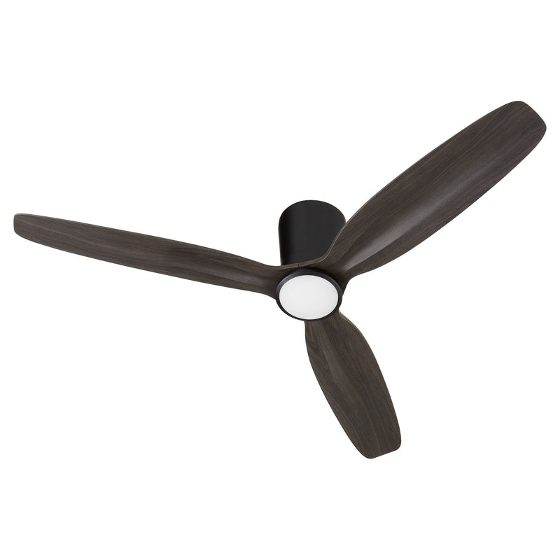 Zoro 56" 3-Blade LED Hugger Ceiling Fan in Matte Black