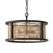 Rico 4-Light Semi-Flush Mount in Flat Black