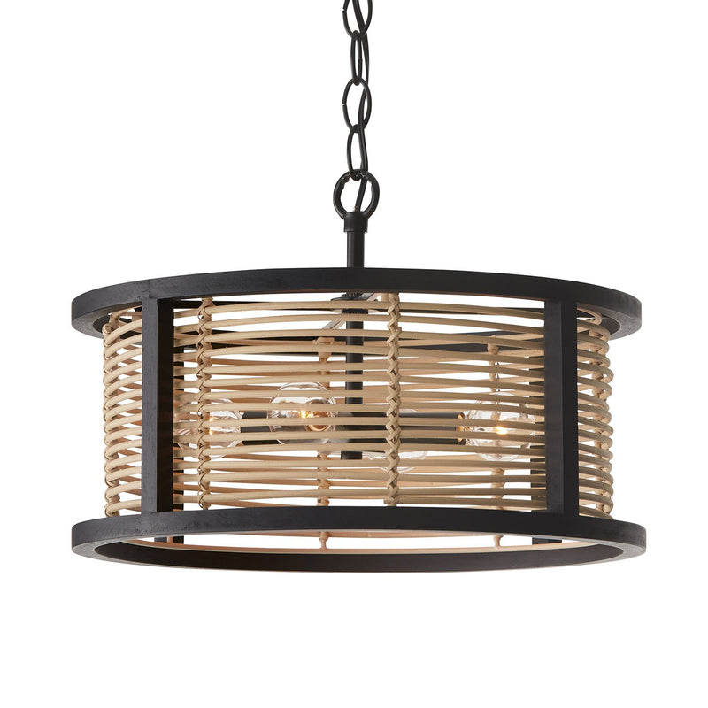Rico 4-Light Semi-Flush Mount in Flat Black