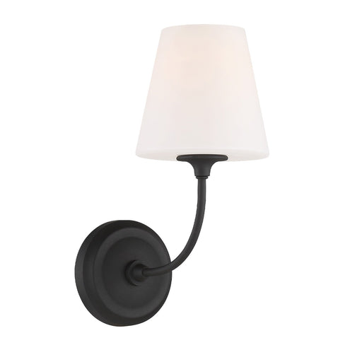 Sylvan 1 Light 6" Sconce in Black Forged