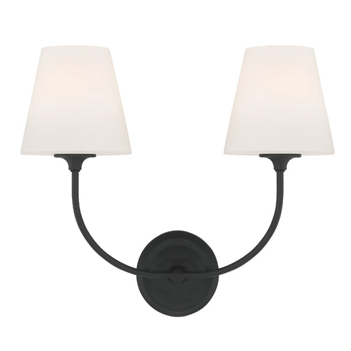 Sylvan 2 Light 17" Sconce in Black Forged