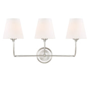 Sylvan 3 Light 23.25" Bathroom Vanity in Brushed Nickel
