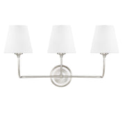Sylvan 3 Light 23.25" Bathroom Vanity in Brushed Nickel