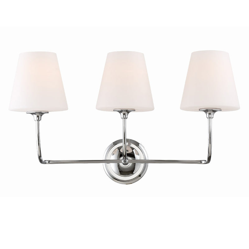 Sylvan 3 Light 23.25" Bathroom Vanity in Polished Chrome