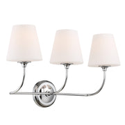 Sylvan 3 Light 23.25" Bathroom Vanity in Polished Chrome