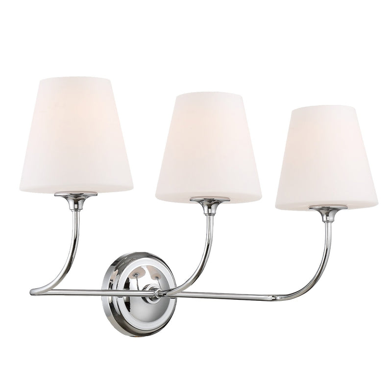 Sylvan 3 Light 23.25" Bathroom Vanity in Polished Chrome