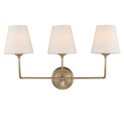 Sylvan 3 Light 23.25" Bathroom Vanity in Vibrant Gold