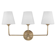 Sylvan 3 Light 23.25" Bathroom Vanity in Vibrant Gold