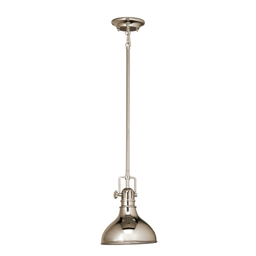 Hatteras Bay Mini Pendant in Polished Nickel