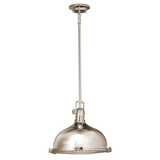 Hatteras Bay Pendant 1-Light in Polished Nickel