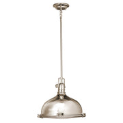 Hatteras Bay 13.25" Pendant in Polished Nickel