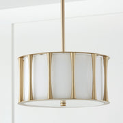Bodie 3-Light Semi-Flush Mount in Matte Brass