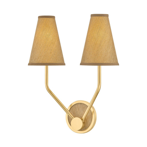 Buskirk 2-Light Wall Sconce in Aged Brass