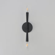 Rome 2 Light Wall Sconce in Black