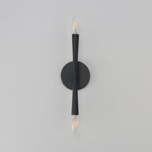 Rome 2 Light Wall Sconce in Black