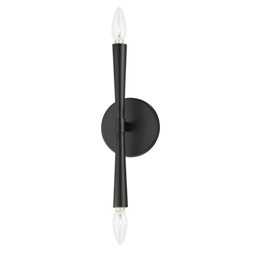 Rome 2 Light Wall Sconce in Black