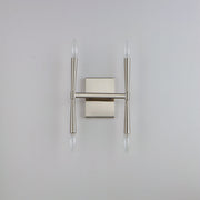 Rome 4 Light Wall Sconce in Satin Nickel