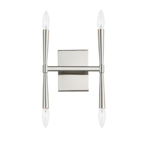 Rome 4 Light Wall Sconce in Satin Nickel