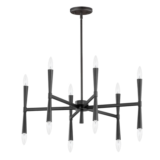 Rome 12 Light Chandelier in Black