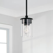 Mason Small Semi-Flush Mount in Matte Black