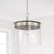 Mason Large Semi-Flush Mount in Brushed Nickel