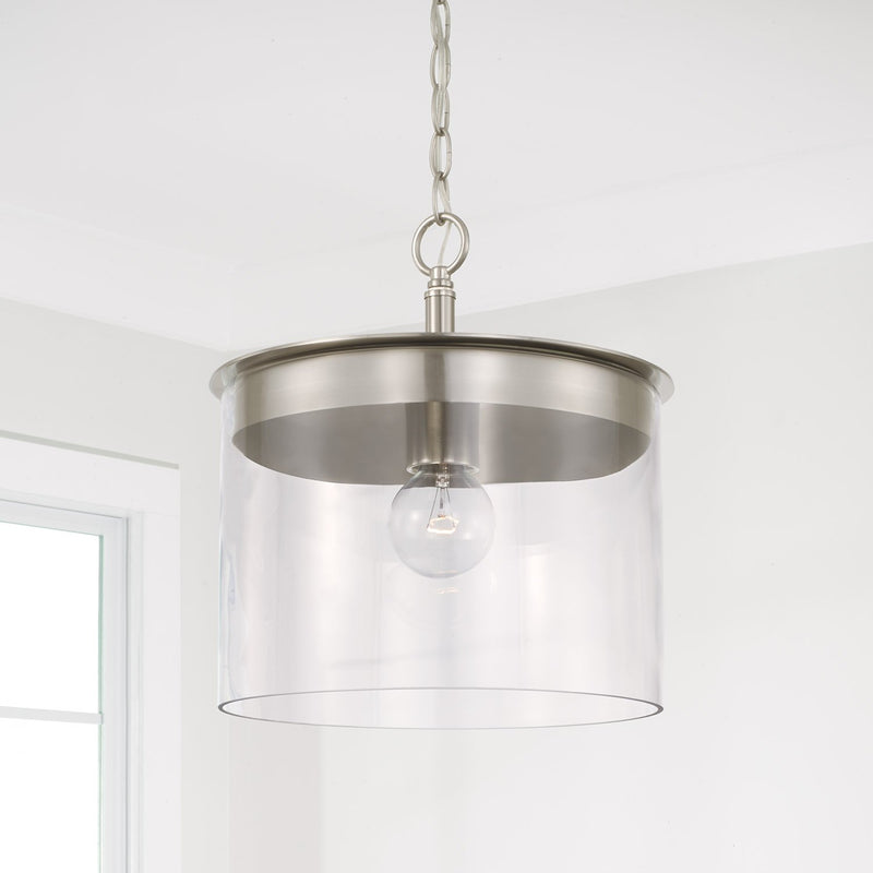 Mason Large Semi-Flush Mount in Brushed Nickel