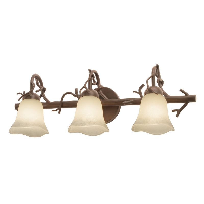 Vine 3-Light Bath Vanity Light in Bark