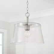 Baker Large Semi-Flush Mount in Brushed Nickel